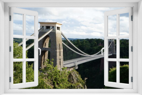 Fototapeta Naklejka Na Ścianę Okno 3D - View Bridge River