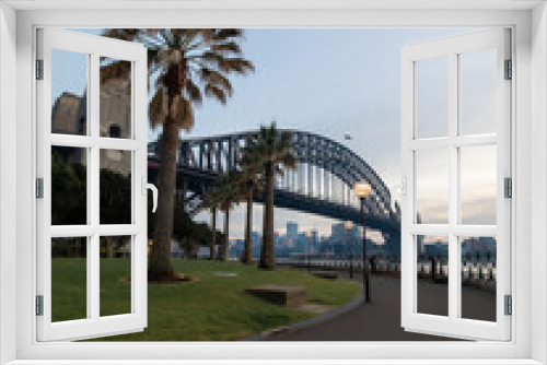 Fototapeta Naklejka Na Ścianę Okno 3D - Sydney Harbour Bridge view in the morning.