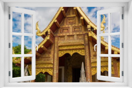 Fototapeta Naklejka Na Ścianę Okno 3D - Wat Phra Singh in Chiang Mai Province, Thailand