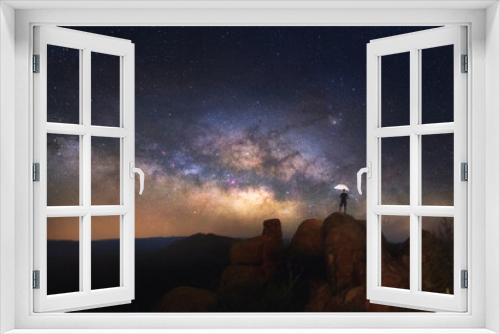 Fototapeta Naklejka Na Ścianę Okno 3D - Milky way at Big Bend National Park