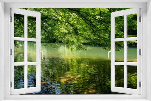 Fototapeta Naklejka Na Ścianę Okno 3D - beautiful green lake, saklıgöl lake, istanbul