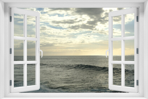 Fototapeta Naklejka Na Ścianę Okno 3D - 
seascape overlooking the atlantic ocean in tenerife on sunset
