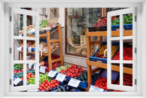Fototapeta Naklejka Na Ścianę Okno 3D - Authentic presentation of local fresh fruits and vegetables 