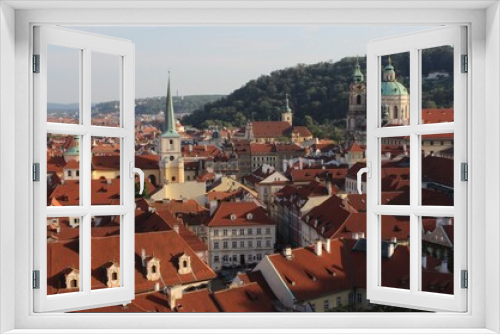 Beautiful view of Prague old town	