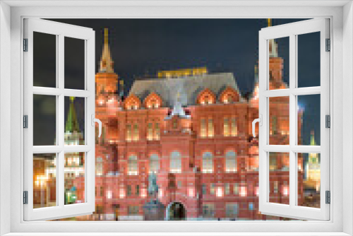 Fototapeta Naklejka Na Ścianę Okno 3D - Historical Museum on Red Square. Moscow, Russia