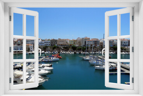 Fototapeta Naklejka Na Ścianę Okno 3D - Ciutadella harbour in Menorca, Spain
