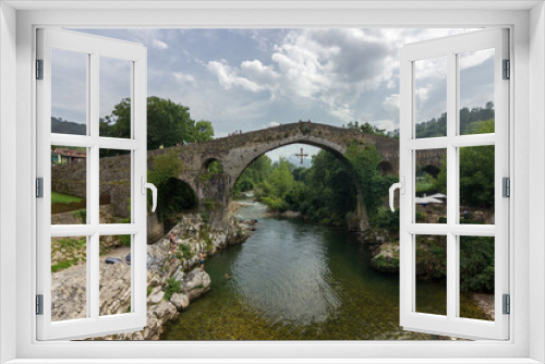 Fototapeta Naklejka Na Ścianę Okno 3D - Town of Cangas de Onis in Asturias (Spain)