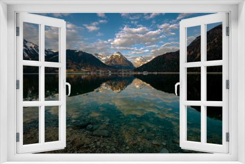Fototapeta Naklejka Na Ścianę Okno 3D - mountain lake reflection.Achensee in Austria.