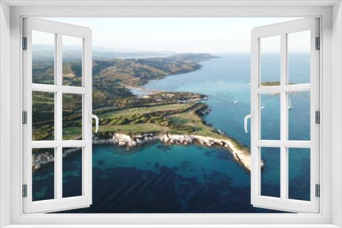 Fototapeta Naklejka Na Ścianę Okno 3D - 4k photo landmark Corsica, Golf Sperone, French Island, France, Europe, Drone aerial view
