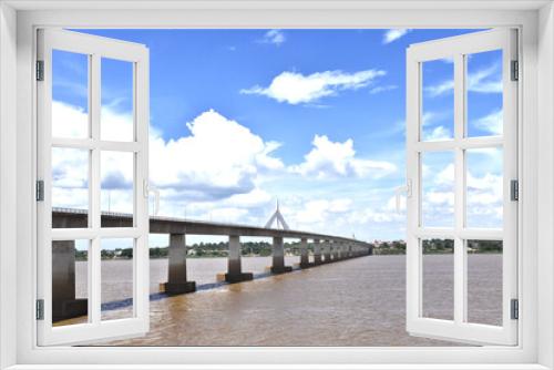 Fototapeta Naklejka Na Ścianę Okno 3D - 
The bridge over the mekong river
