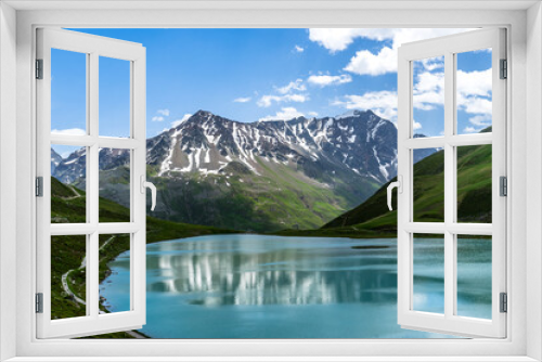 Fototapeta Naklejka Na Ścianę Okno 3D - Rifflsee Pitztaler Alpen, Österreich
