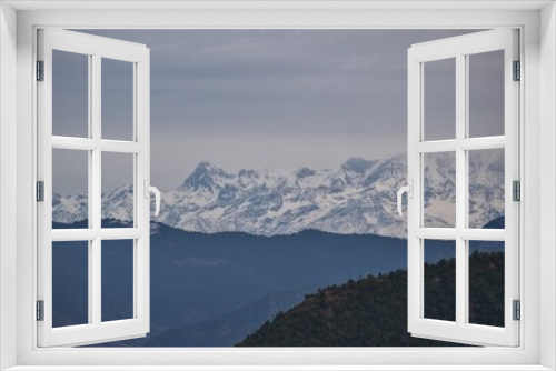 Fototapeta Naklejka Na Ścianę Okno 3D - Himalayan mountains in the snow