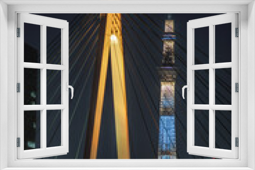 Fototapeta Naklejka Na Ścianę Okno 3D - 東京都中央区の高層ビル群のイメージ