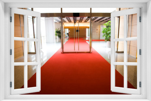 Fototapeta Naklejka Na Ścianę Okno 3D - red carpet