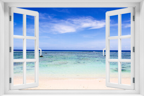 Fototapeta Naklejka Na Ścianę Okno 3D - Rarotonga stunning beautiful beaches, white sand, clear turquoise water, blue lagoons, Cook islands, Pacific islands
