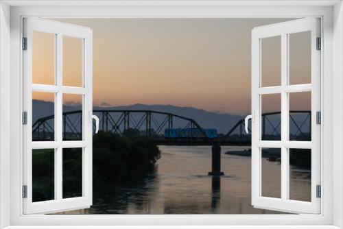 Fototapeta Naklejka Na Ścianę Okno 3D - 陸橋のグラデーション