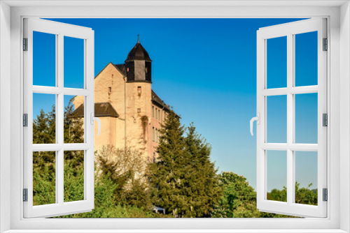 Fototapeta Naklejka Na Ścianę Okno 3D - Burg Schadeck über Runkel an der Lahn, Hessen, Deutschland
