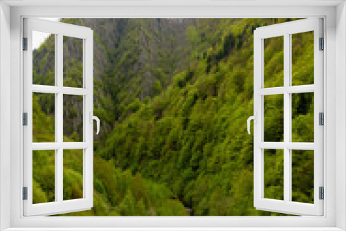 Fototapeta Naklejka Na Ścianę Okno 3D - Beautiful landscape of the green mountain hills  of Romania