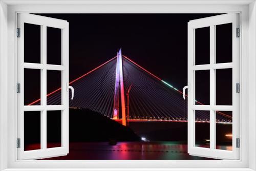 Fototapeta Naklejka Na Ścianę Okno 3D - Yavuz Sultan Selim Bridge in Istanbul, Turkey.