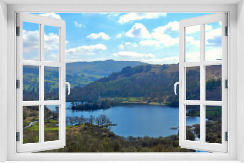 Fototapeta Naklejka Na Ścianę Okno 3D - landscape view of Rydal Water in the Lake District, Cumbria, UK