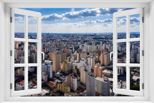 buildings seen from above in Campinas, Sao Paulo, Brazil
