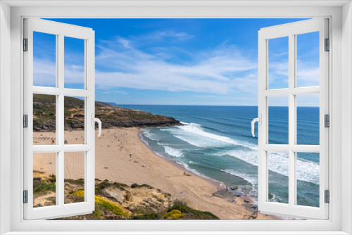 Fototapeta Naklejka Na Ścianę Okno 3D - Vista da Praia da Ericeira em Portugal
