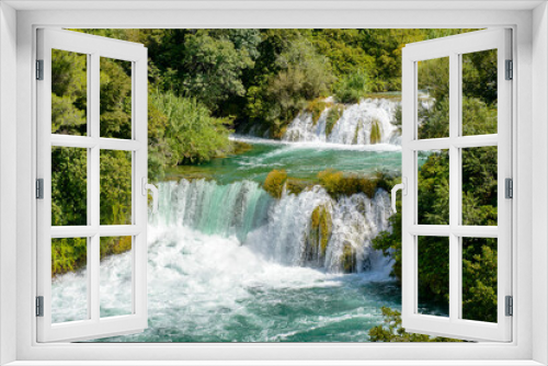 Fototapeta Naklejka Na Ścianę Okno 3D - It's Water fall of the Krka National Park in Croatia