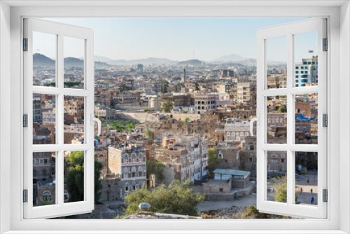Fototapeta Naklejka Na Ścianę Okno 3D - It's Architecture of the Old Town of Sana'a, Yemen. UNESCO World heritage