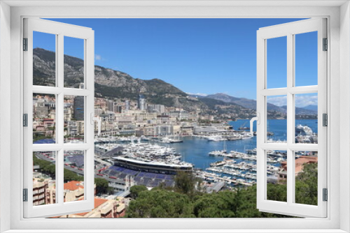 Fototapeta Naklejka Na Ścianę Okno 3D - Monaco landscape view. During the Grand prix.