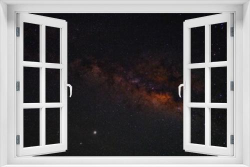 Fototapeta Naklejka Na Ścianę Okno 3D -  Milky way galaxy with stars and space dust in the universe , Night sky background