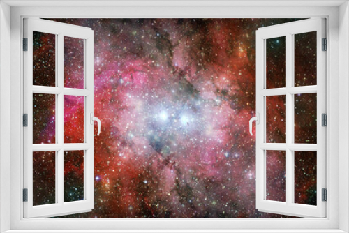 Fototapeta Naklejka Na Ścianę Okno 3D - Hubble views galaxy and nebula. Elements of this image furnished by NASA