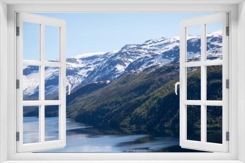 Fototapeta Naklejka Na Ścianę Okno 3D - glacier fjord norway