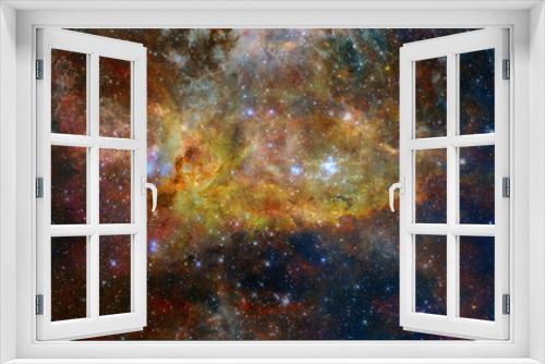 Fototapeta Naklejka Na Ścianę Okno 3D - Nebula night sky. Elements of this image furnished by NASA