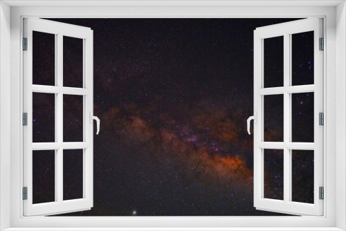 Fototapeta Naklejka Na Ścianę Okno 3D -  Milky way galaxy with stars and space dust in the universe , Night sky background