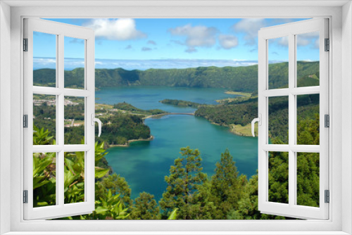 Fototapeta Naklejka Na Ścianę Okno 3D - Lagoa das Sete Cidades, Azores, portugal