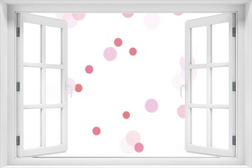 Light Pink, Red vector pattern with christmas snowflakes.