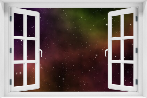 Fototapeta Naklejka Na Ścianę Okno 3D - Space scape illustration graphic background