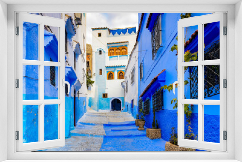 Fototapeta Naklejka Na Ścianę Okno 3D - It's Architecture of Chefchaouen, Morocco.