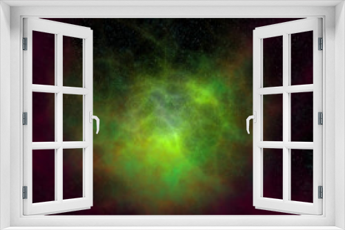 Fototapeta Naklejka Na Ścianę Okno 3D - Neon Nebula