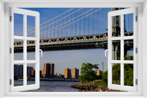 Fototapeta Naklejka Na Ścianę Okno 3D - Brooklyn bridge new york