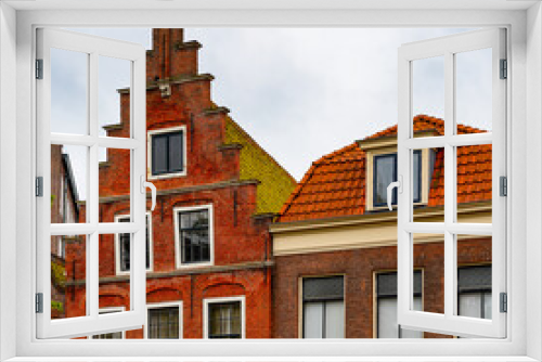 Fototapeta Naklejka Na Ścianę Okno 3D - It's Architecture of the central square in Haarlem, Netherlands