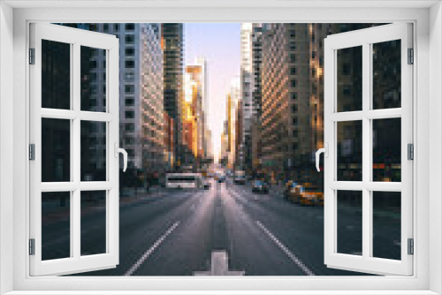 Fototapeta Naklejka Na Ścianę Okno 3D - New York city scapes