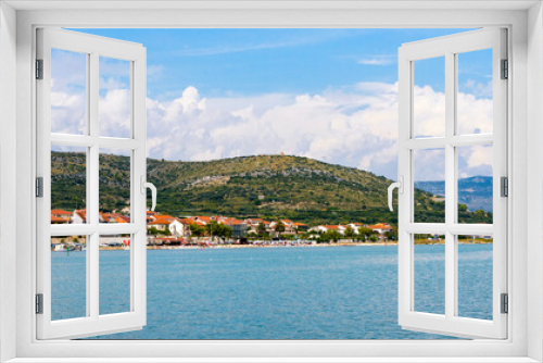 Fototapeta Naklejka Na Ścianę Okno 3D - It's Houses of Dalmatia, region of Trogir