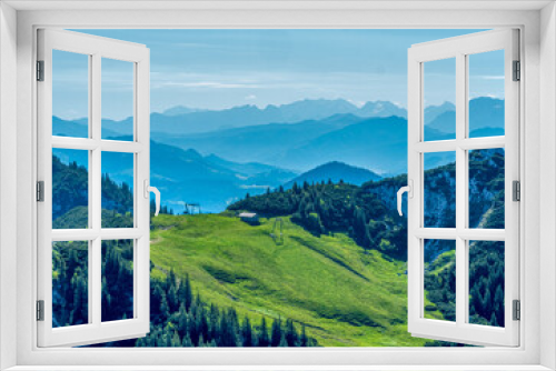 Fototapeta Naklejka Na Ścianę Okno 3D - The Bavarian Wendelstein Mountain area with a great Mountain View