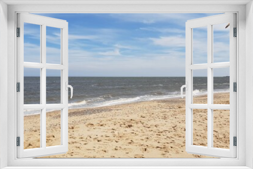 Fototapeta Naklejka Na Ścianę Okno 3D - beach, sand, sea, sky, ocean, water