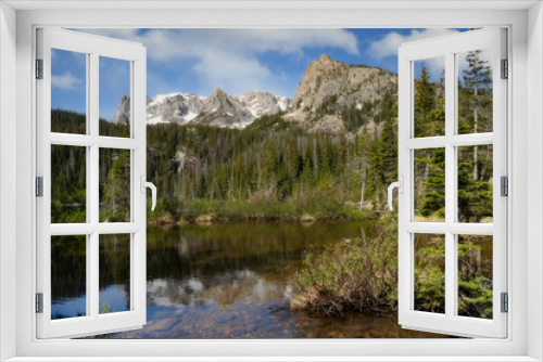 Fototapeta Naklejka Na Ścianę Okno 3D - Fern Lake in Rocky Mountain National Park