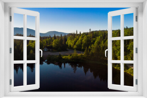 Fototapeta Naklejka Na Ścianę Okno 3D - Mont Tremblant national park, Quebec, Canada, in summer, aerial view