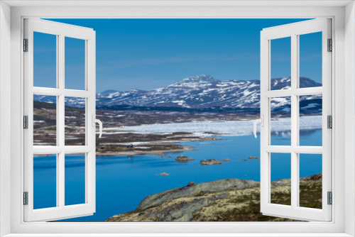 Fototapeta Naklejka Na Ścianę Okno 3D - Park Narodowy Jotunheimen w Norwegii