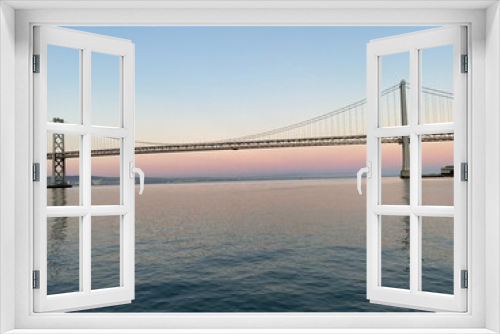 Fototapeta Naklejka Na Ścianę Okno 3D - Bay bridge 