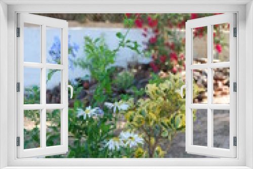 Fototapeta Naklejka Na Ścianę Okno 3D - Garden Rockery Hill, Landscape Gardening